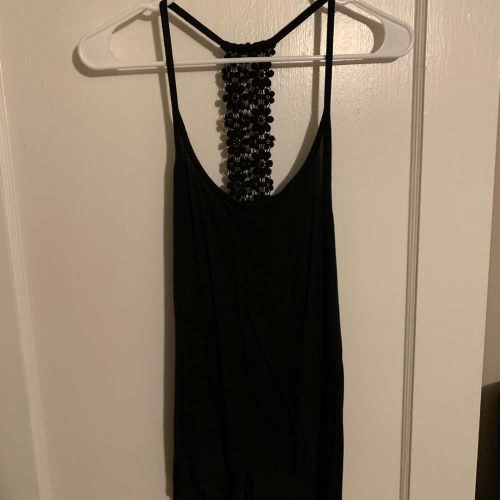 Aeropostale black tank spaghetti strap LARGE